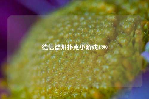 德信德州扑克小游戏4399